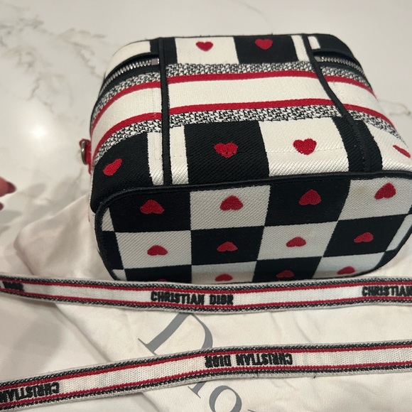 CHRISTIAN DIOR Amour Travel Vanity Canvas Bag with COA and Dust Great Condition - Picture 5 of 10